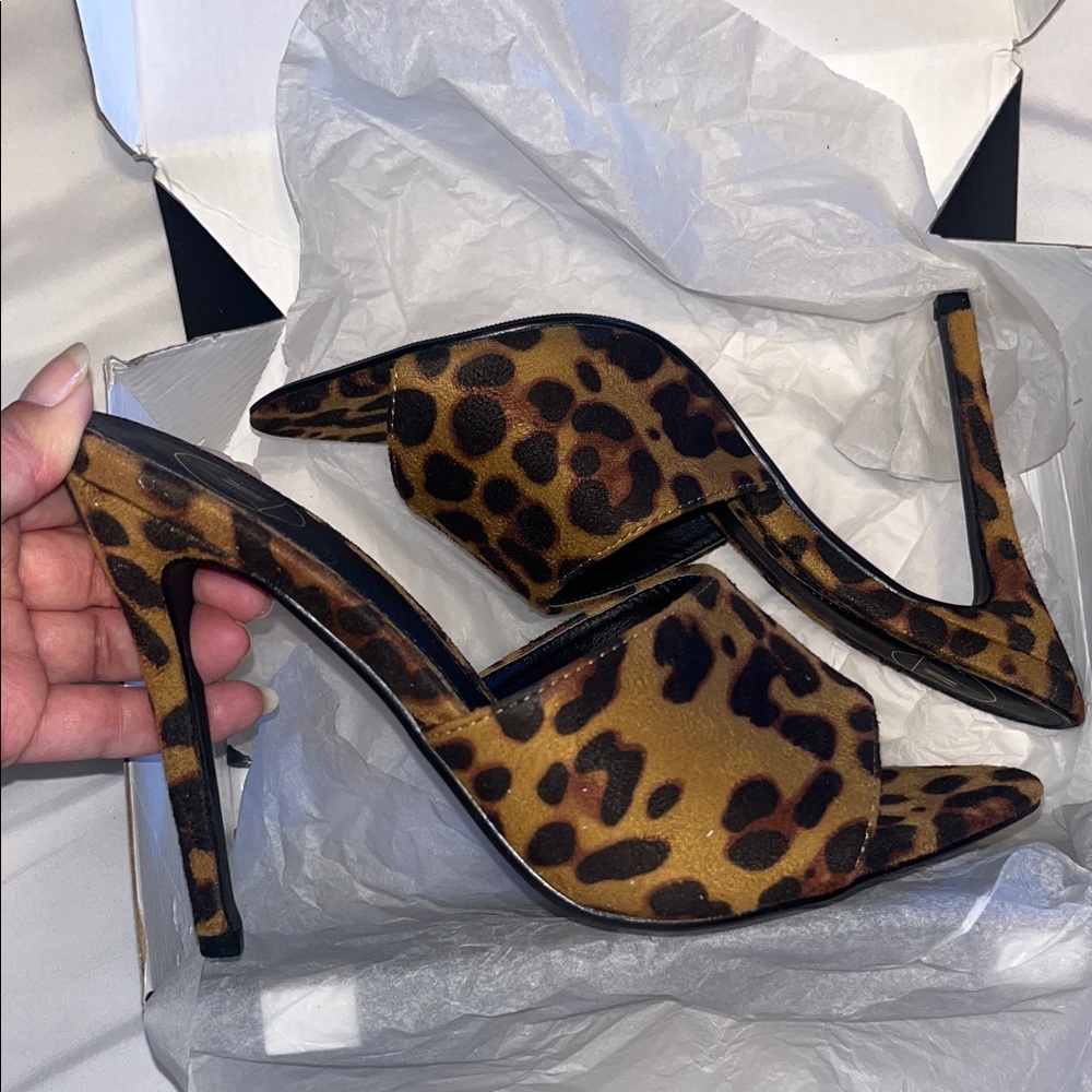 Missguided Animal Print Heels